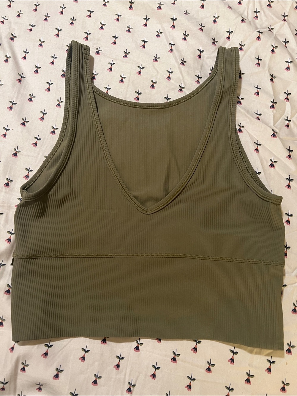 Lululemon Power Pivot Ribbed Tank Green